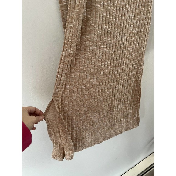 Vero Moda Yellow Ribbed Knit Long Sleeve Pullover Sweater Dress Size Small - Picture 4 of 6